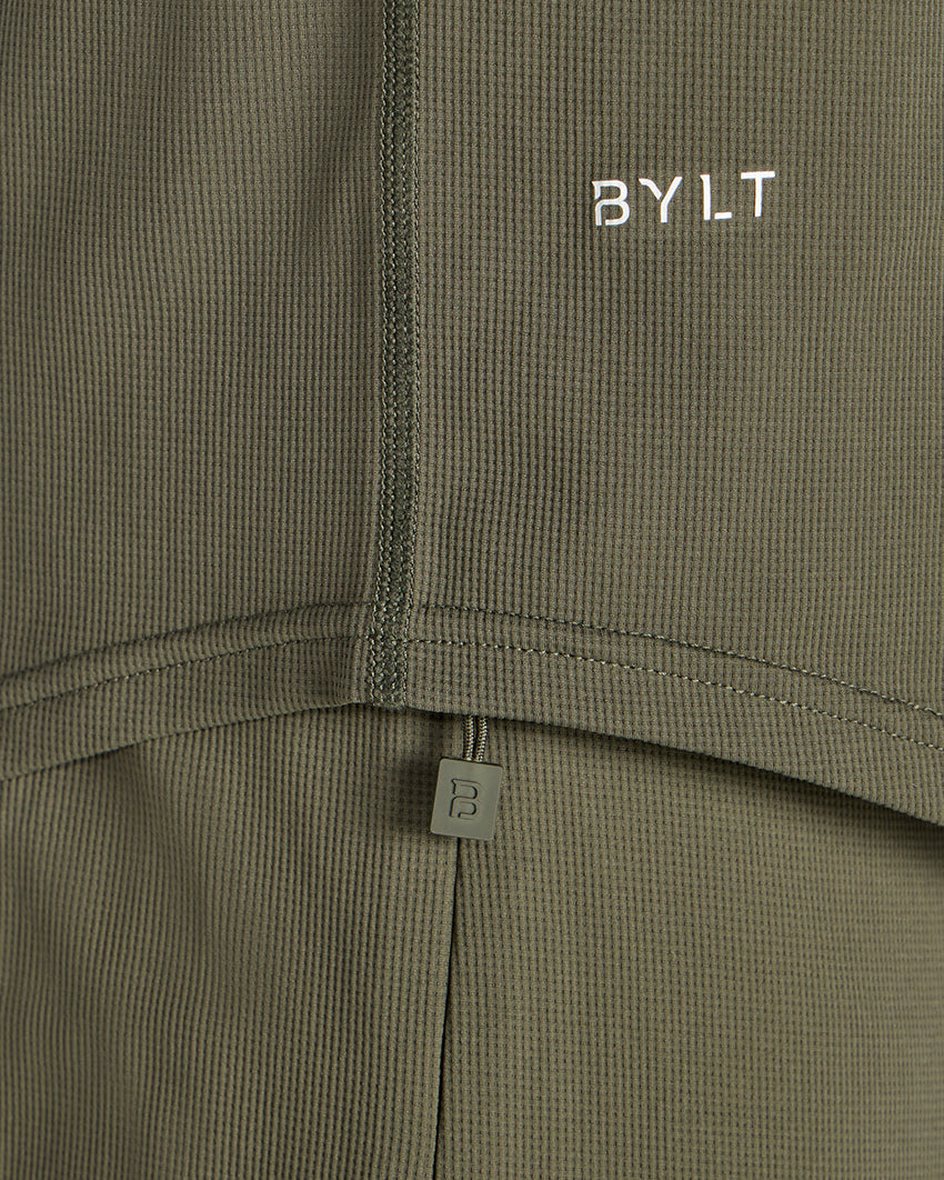 Adaptive Micro Waffle Hooded Drop-Cut