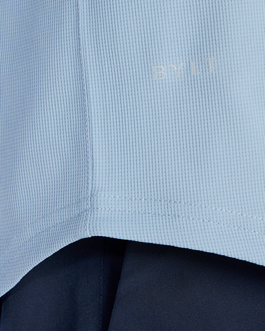 Adaptive Micro Waffle Short Sleeve Drop-Cut