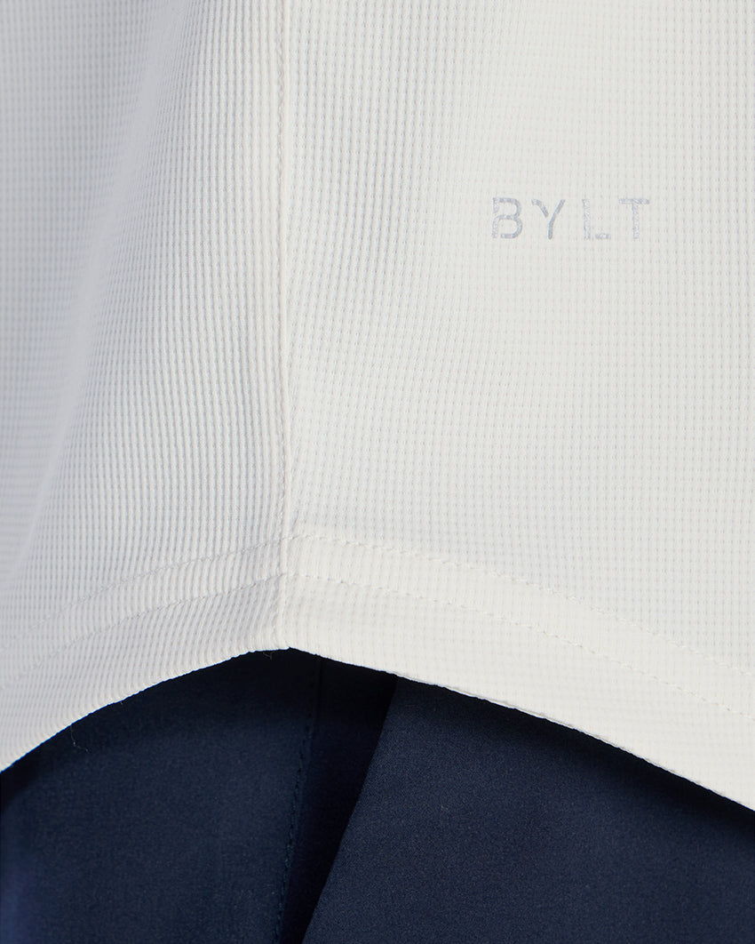 Adaptive Micro Waffle Short Sleeve Drop-Cut