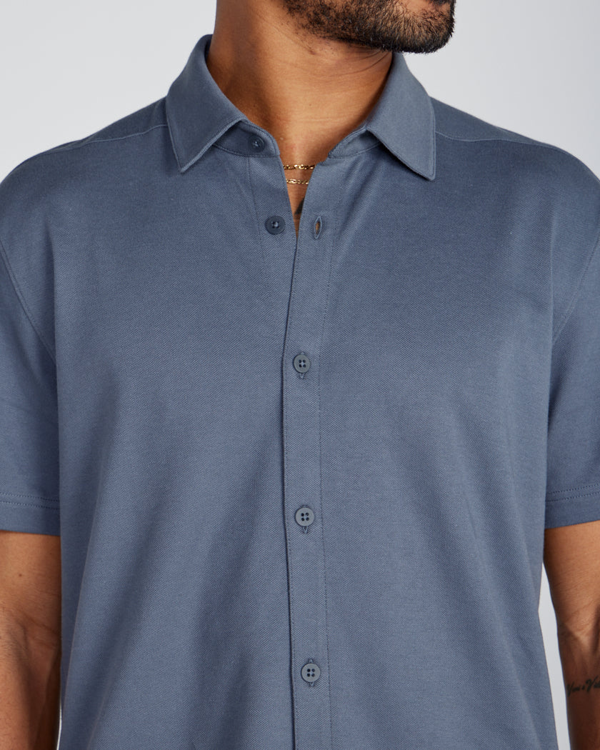 Bayside Oxford Short Sleeve Button Down